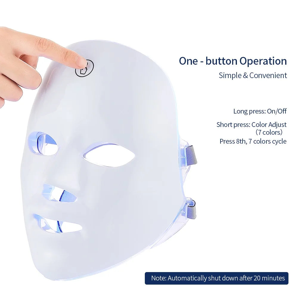7-in-1 LED Face & Neck Mask – for healthy, glowy Skin