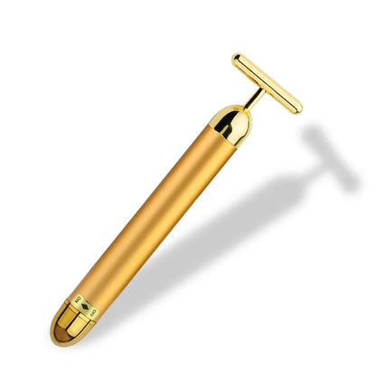 💛 24K Gold Gesichtsroller – T-Beauty Bar mit Vibration